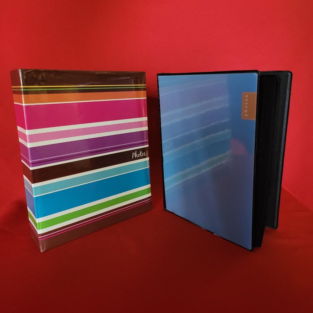 Photo Album Rainbow and Blue Set of 2
